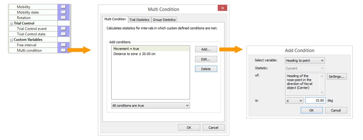ethovision multi condition custom parameter
