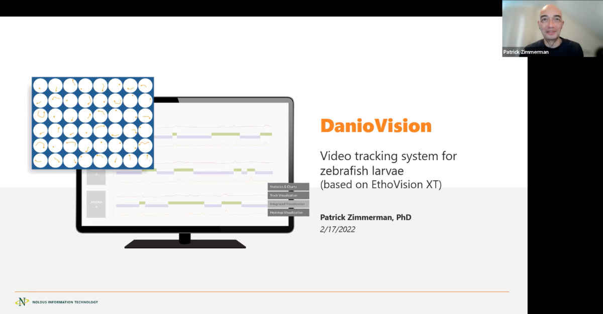 screenshot webinar how to set up daniovision experiments