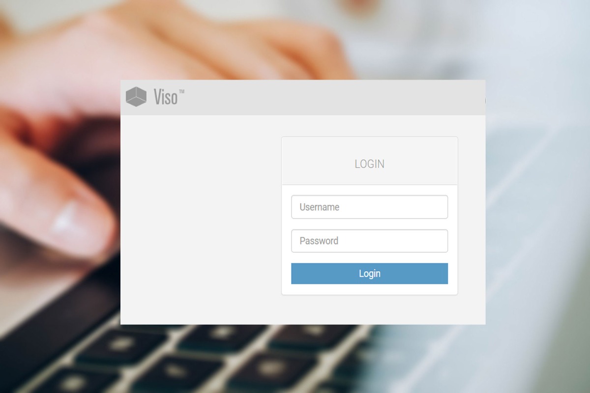 A user login is required for using Viso